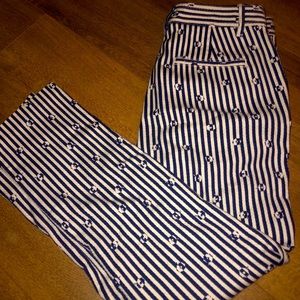 anthropologie striped dress pants